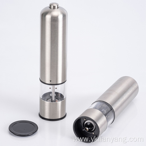 Batteries operated salt and pepper grinder with light